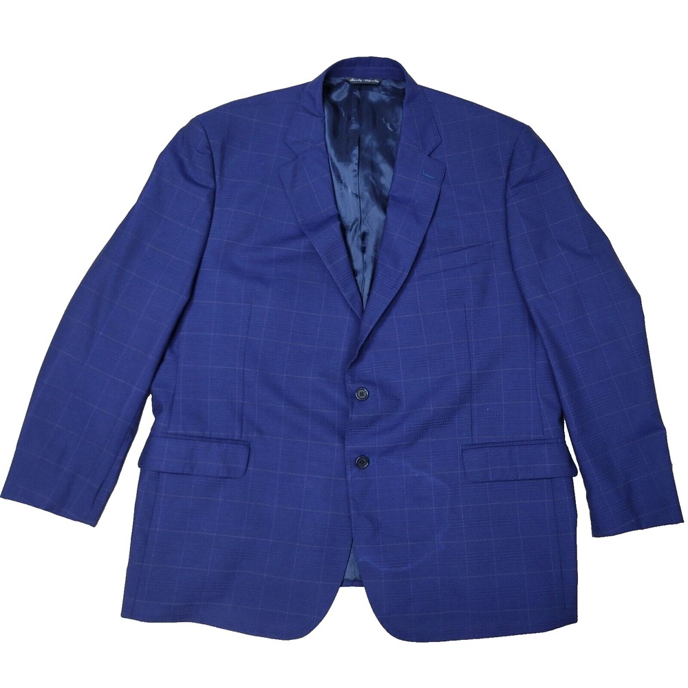 Saks Fifth Avenue x Ermenegildo Zegan Classic Fit Mens‎ 38 Blue Blazer 100% Wool